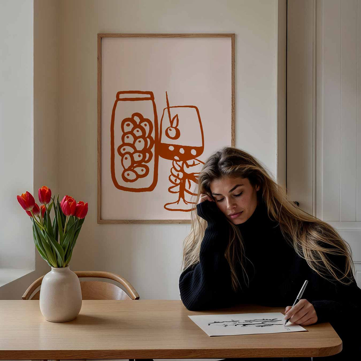 Cheers to Life Wijnposter – keuken portret poster, afbeelding 7