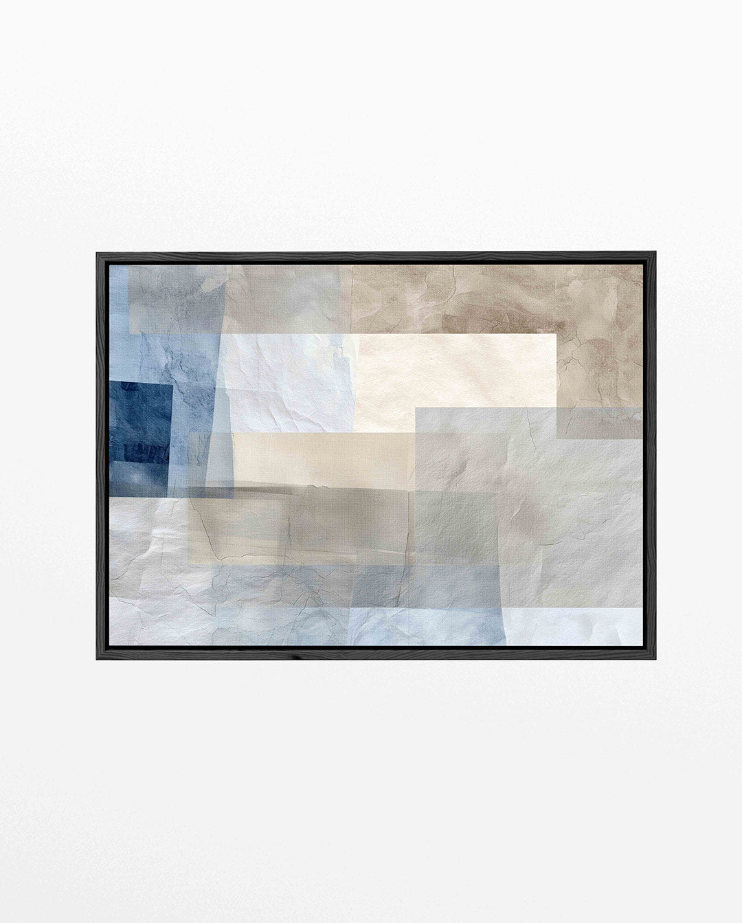 Gelaagde texturen – Overlappende – liggend abstract kunstwerk