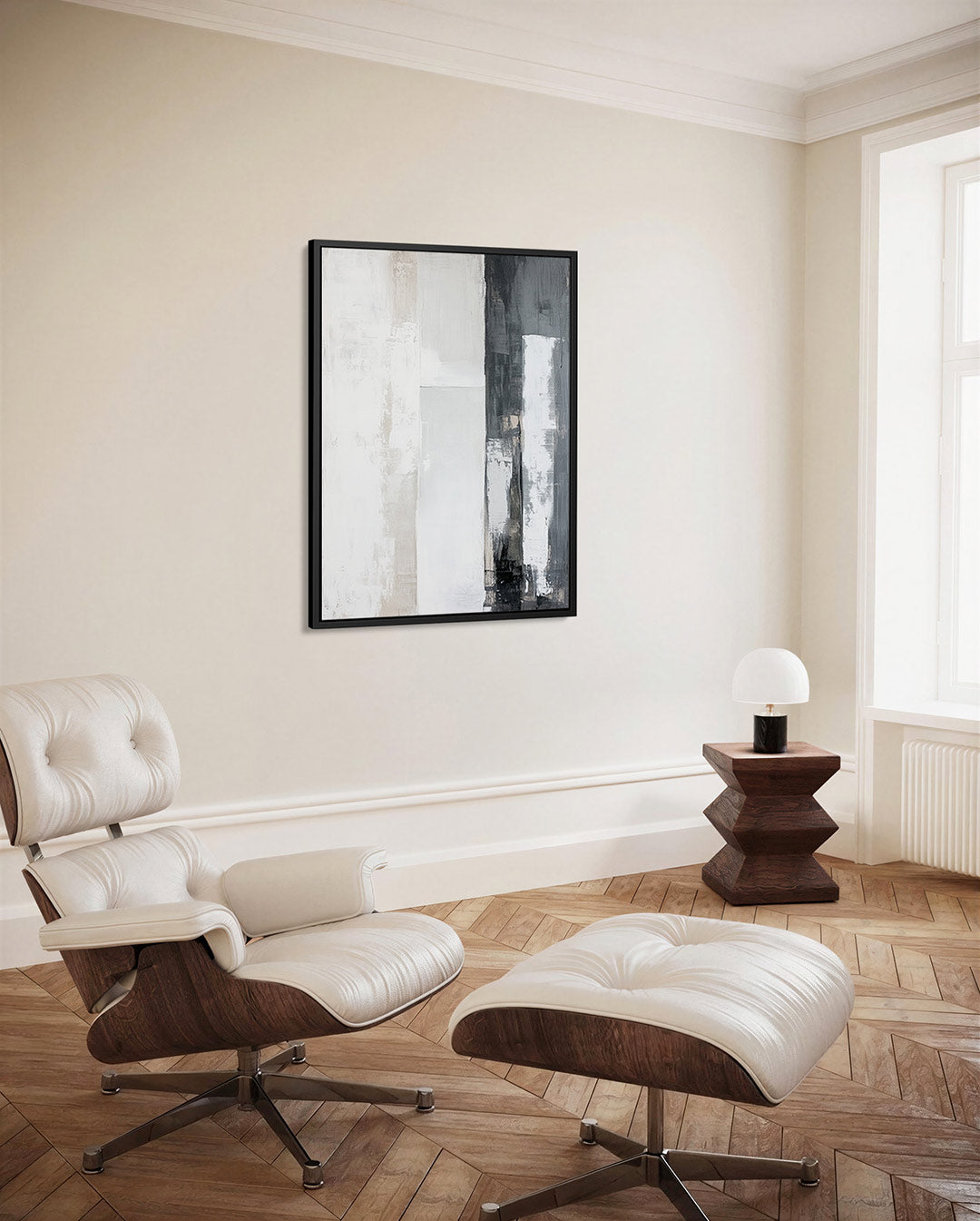 Gelaagde compositie – decoratief kunstwerk voor aan de muur