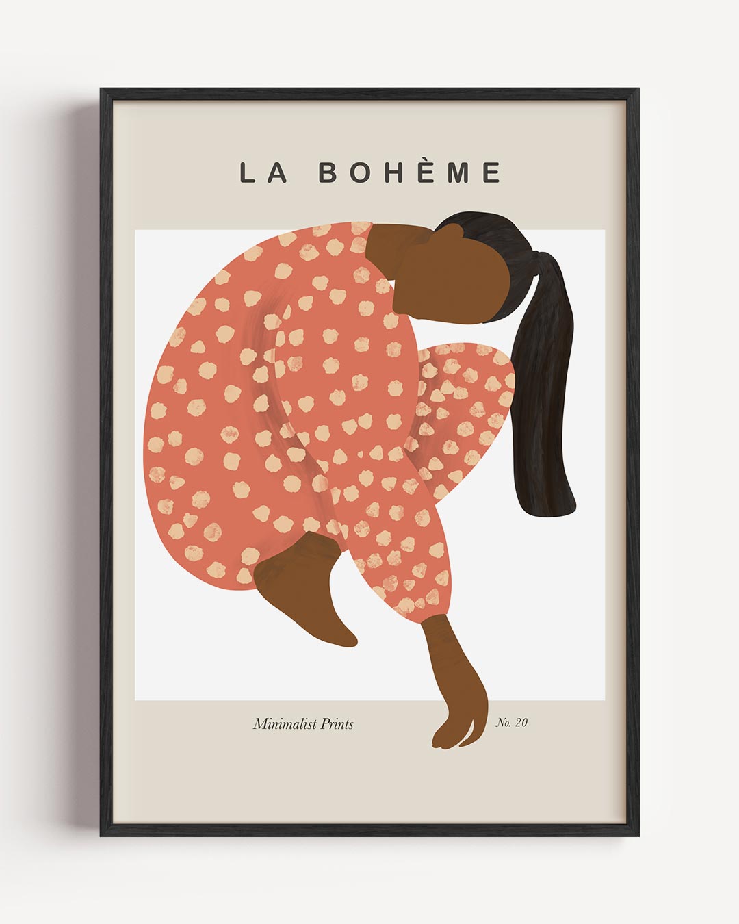 La Bohème Stijlvolle Kunstprint – boheme portret poster als wanddecoratie