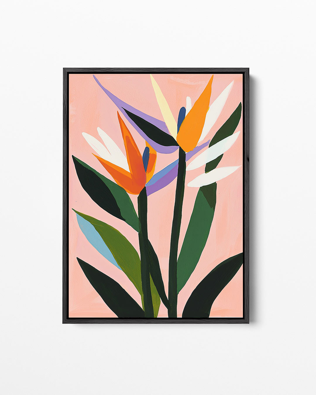Kleurrijke bloemvormen – staand wanddecoratie kunstwerk