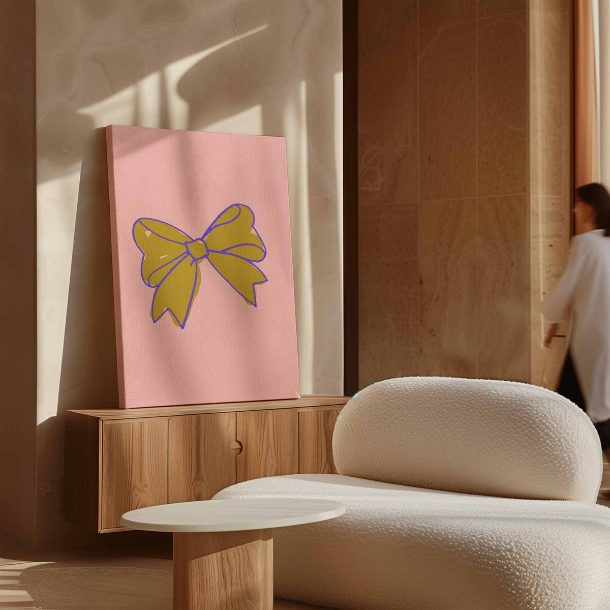 Vrolijke Strik – plexiglas kunstwerk als wanddecoratie