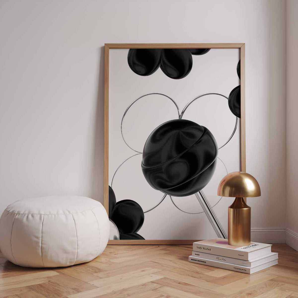 Modern Minimalistische Bloemenposter – staande zomer wanddecoratie van WallArtistic