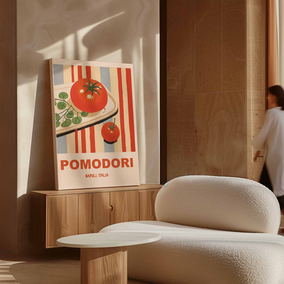 Pomodori Illustratie Poster – staand kunstwerk voor modern interieur