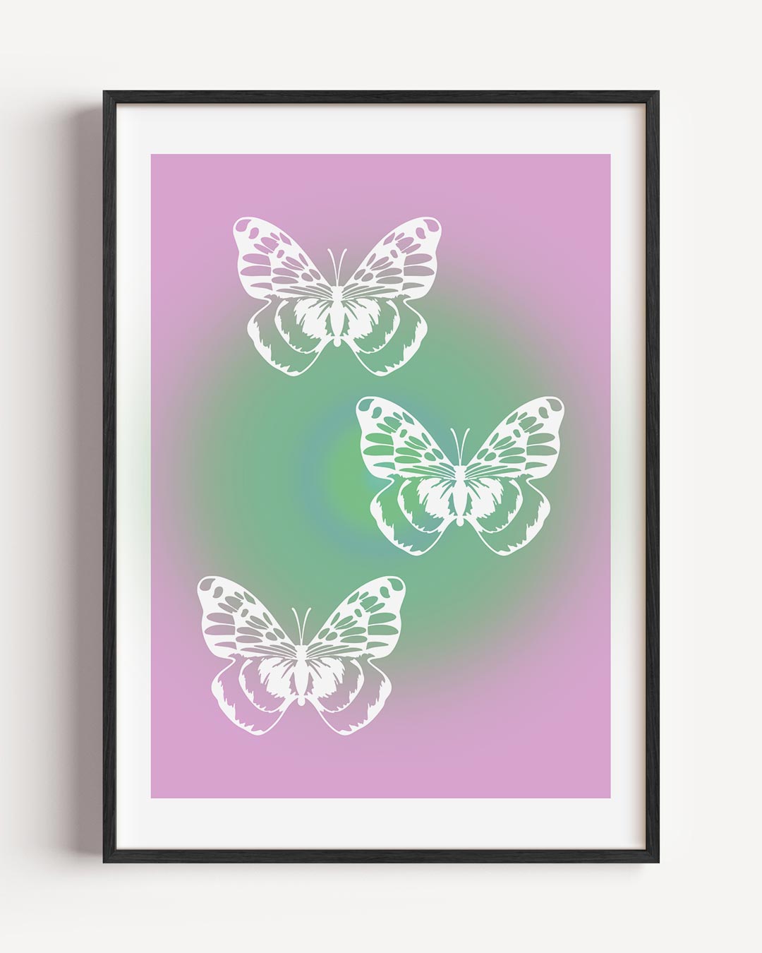 Vlinder Romantiek Wanddecoratie – moderne portret poster als wanddecoratie