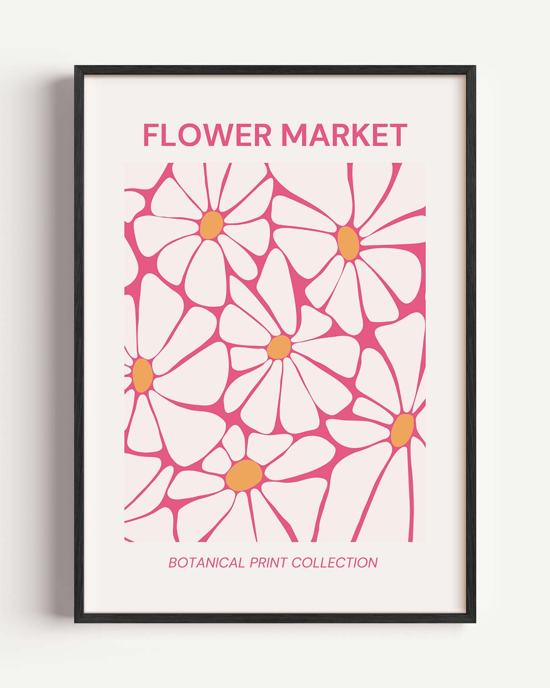 Bloemenmarkt – bloemen portret poster als wanddecoratie