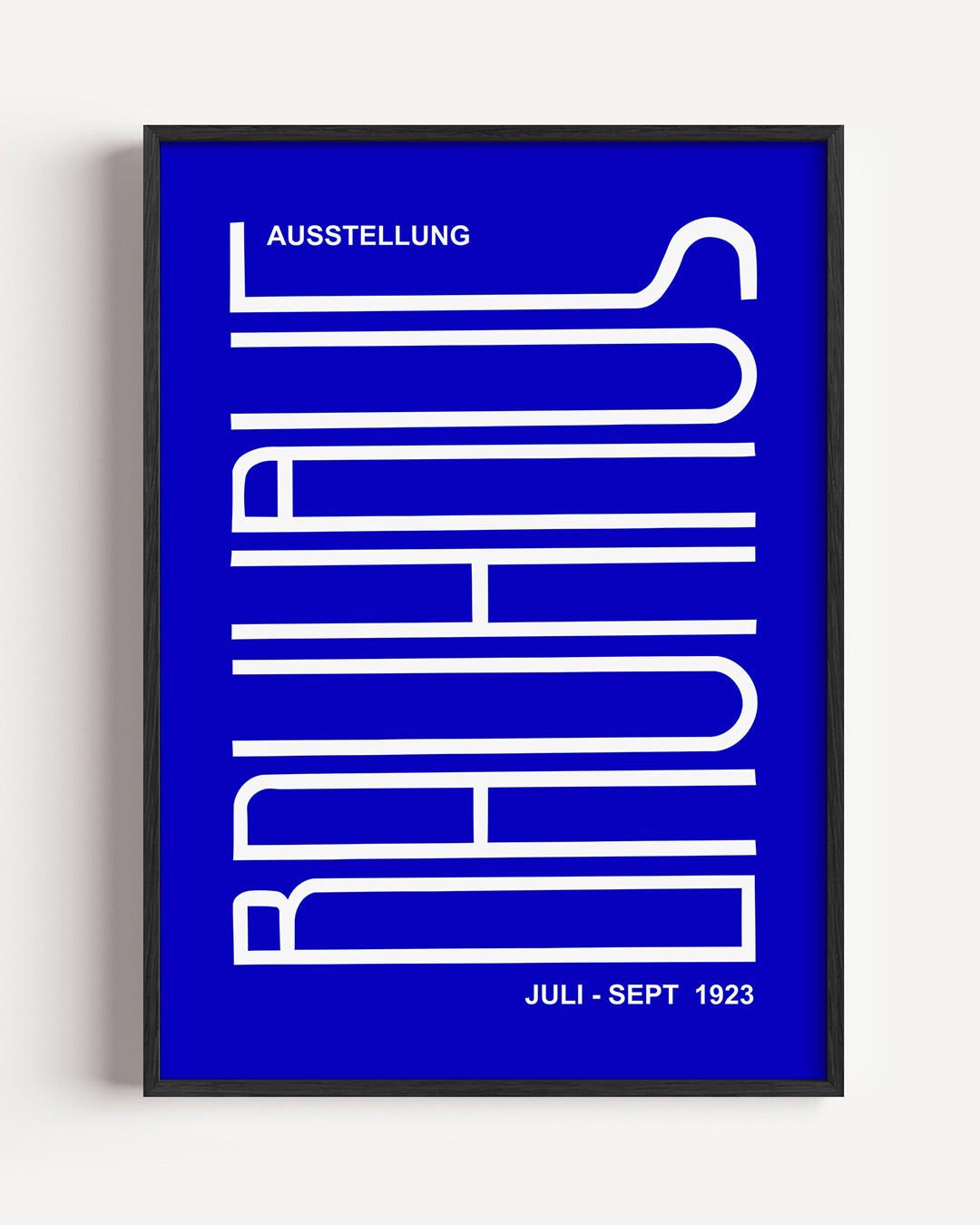 Lijnen en kleurvlakken – staande Bauhaus poster als wanddecoratie