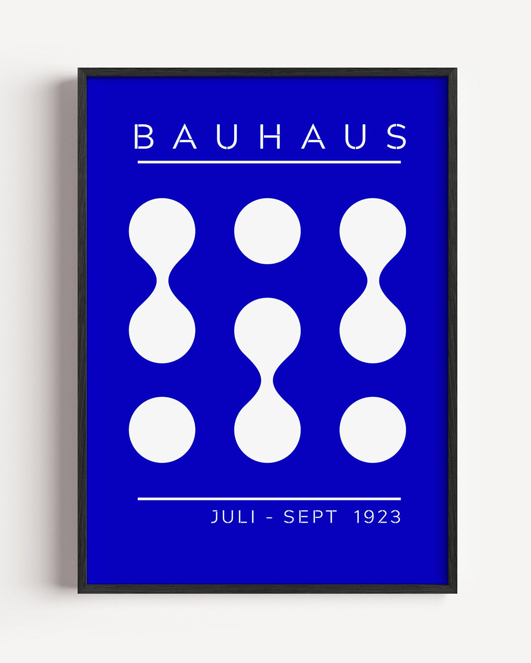 Vormen en vlakken – staande Bauhaus poster als wanddecoratie