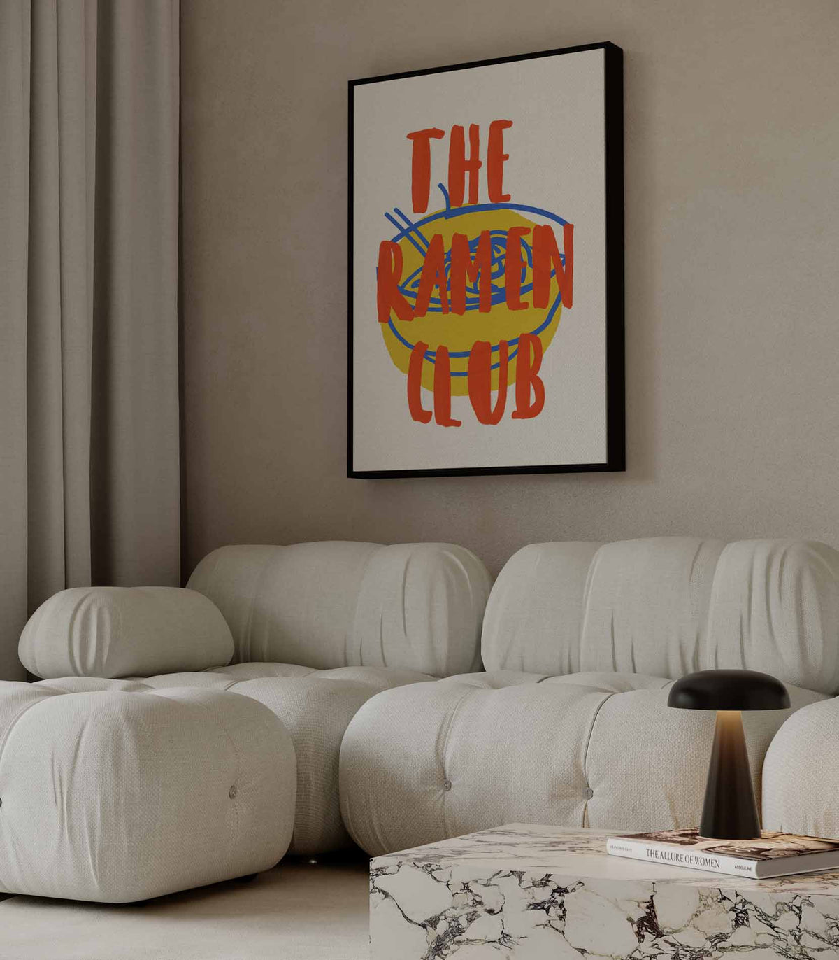 Ramen Club – modern portret kunstwerk van WallArtistic