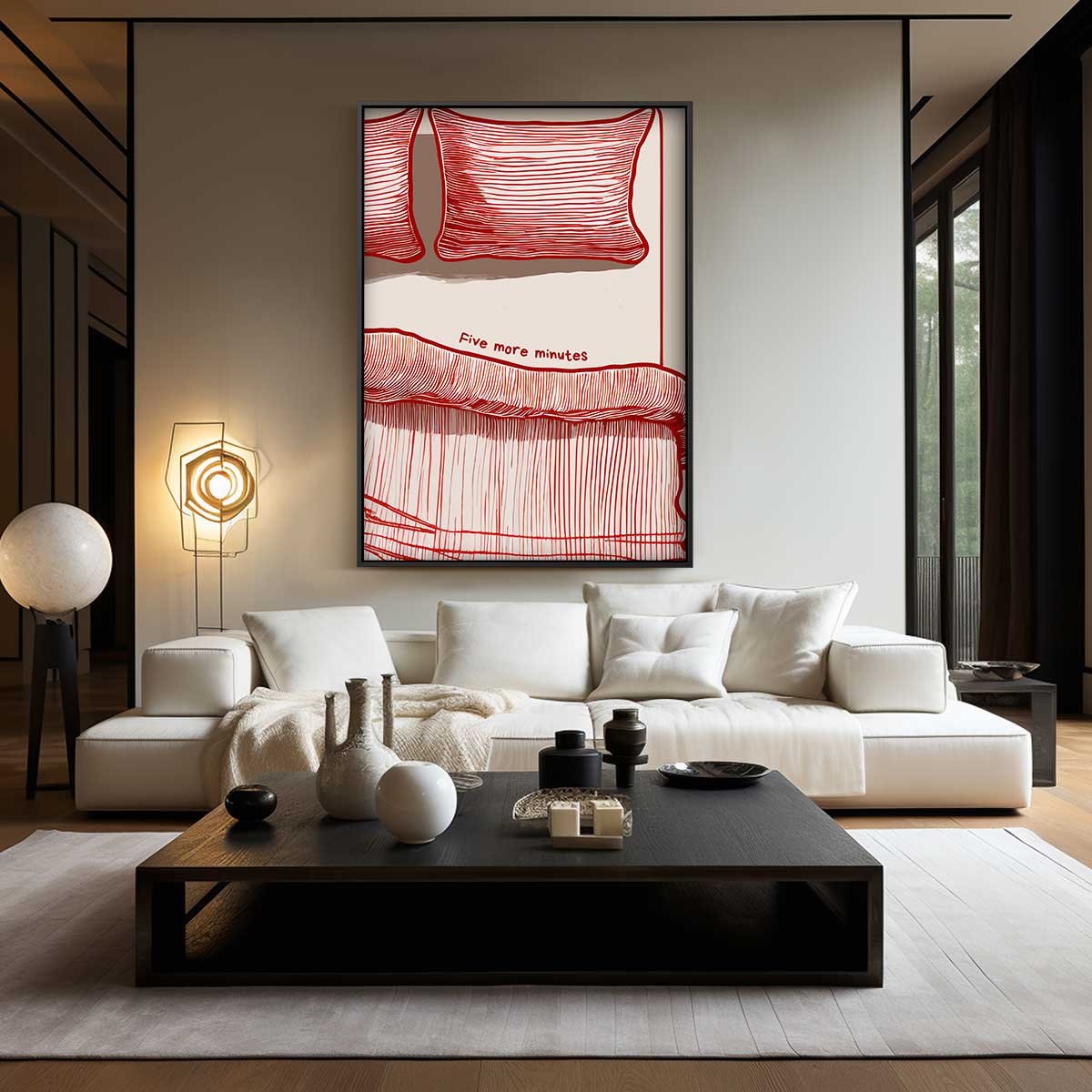 Nog Vijf Minuutjes – plexiglas wanddecoratie in portret formaat
