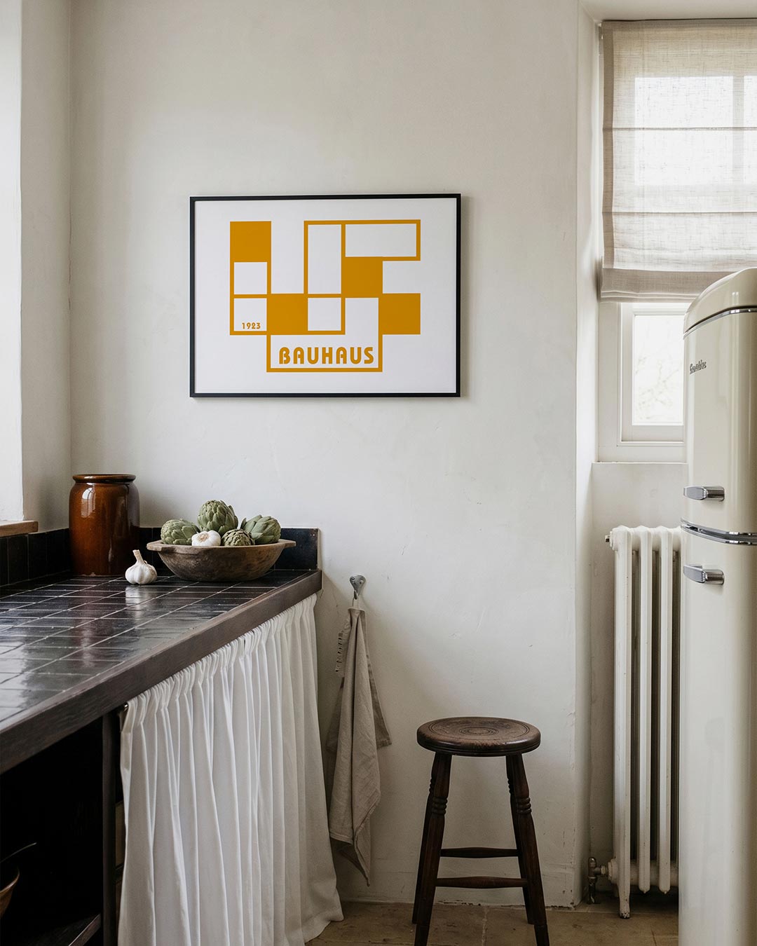 Vorm en balans – geometrische poster in Bauhaus-stijl van WallArtistic