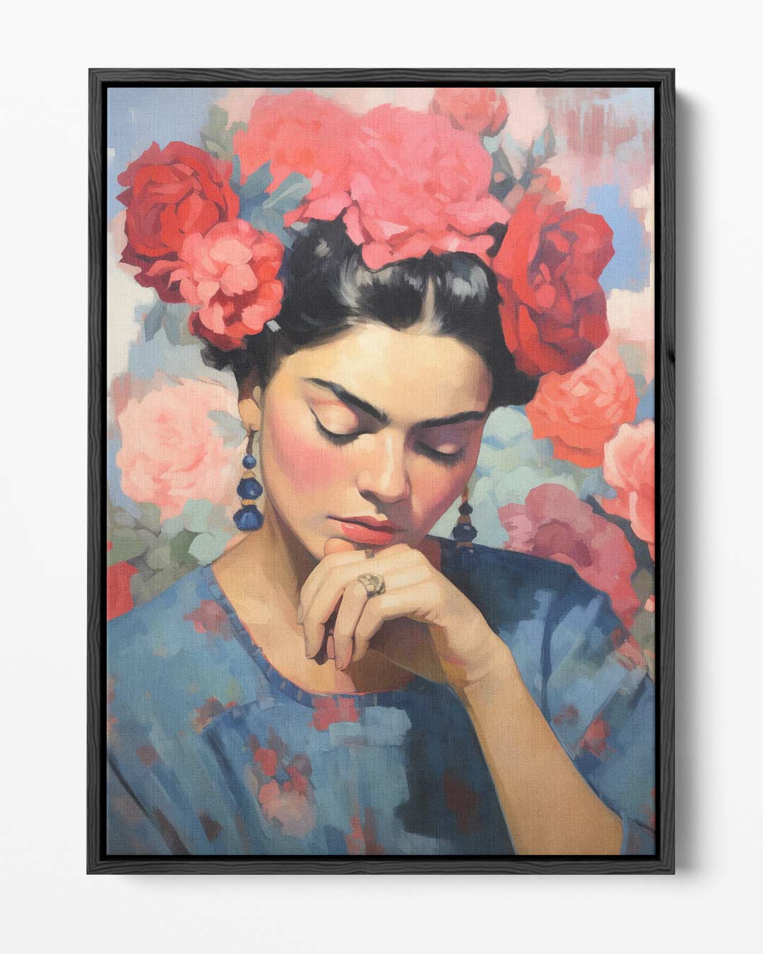 Bloemen Serenade – portret kunstwerk als wanddecoratie