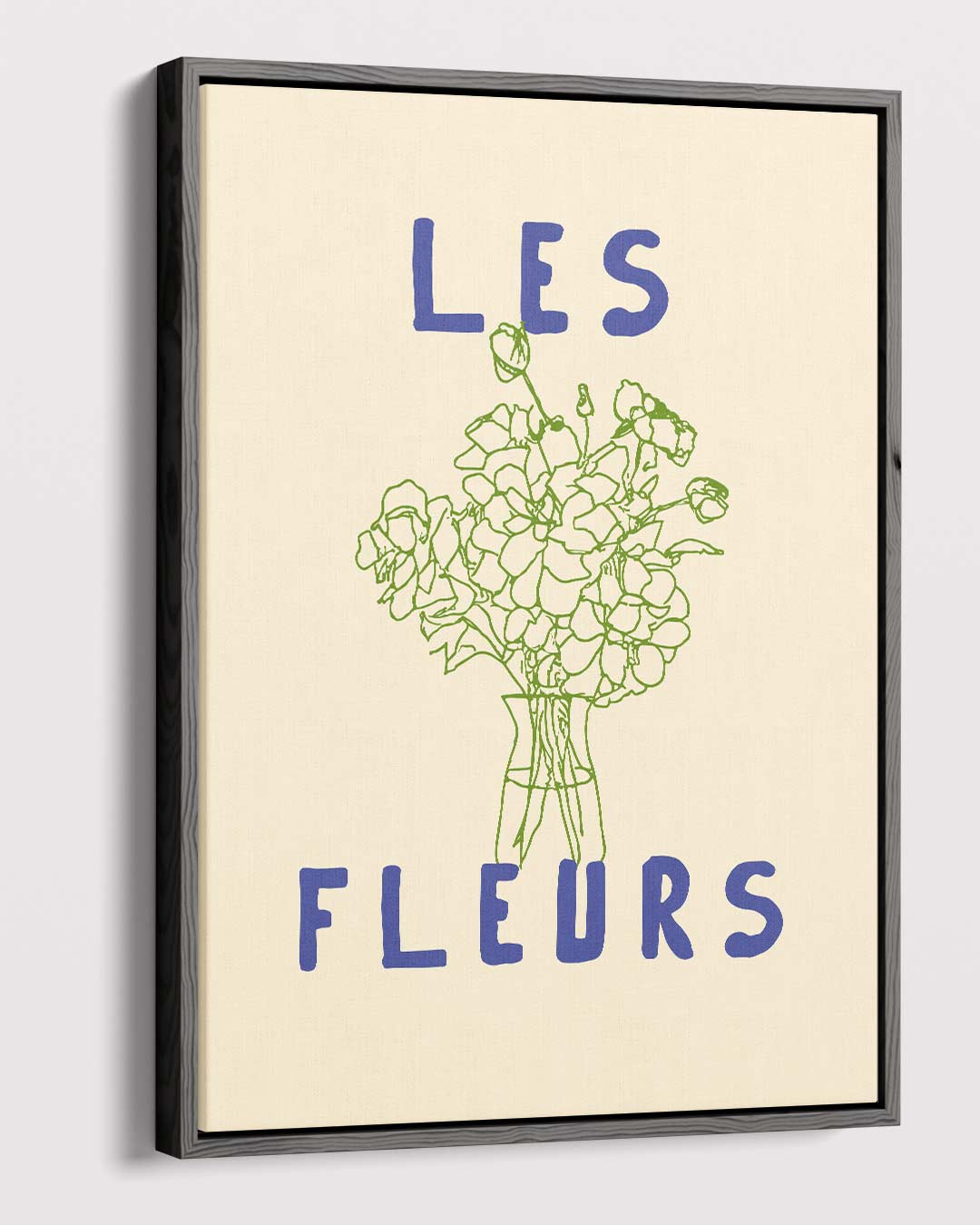 Les Fleurs Minimalistisch – dibond kunstwerk als wanddecoratie