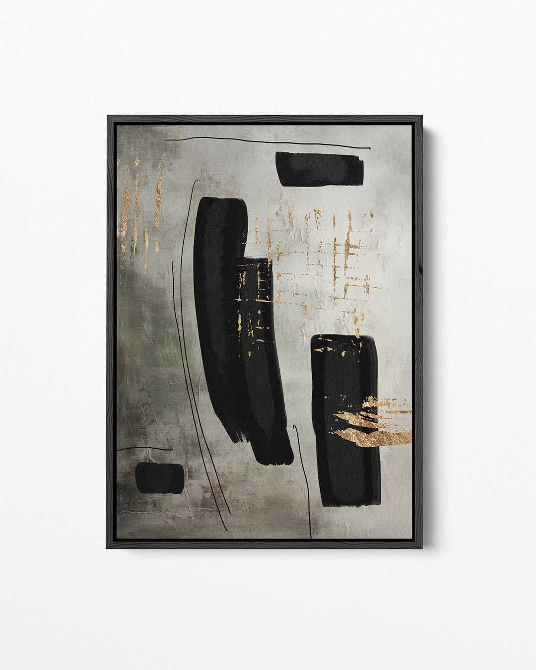 Gelaagde borstels – staand wanddecoratie kunstwerk