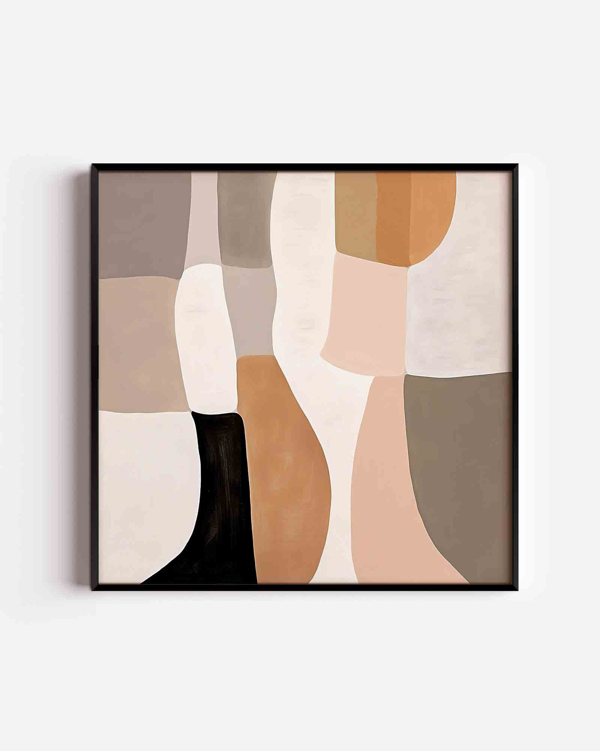 Abstracte vormen – abstracte vierkante poster als wanddecoratie