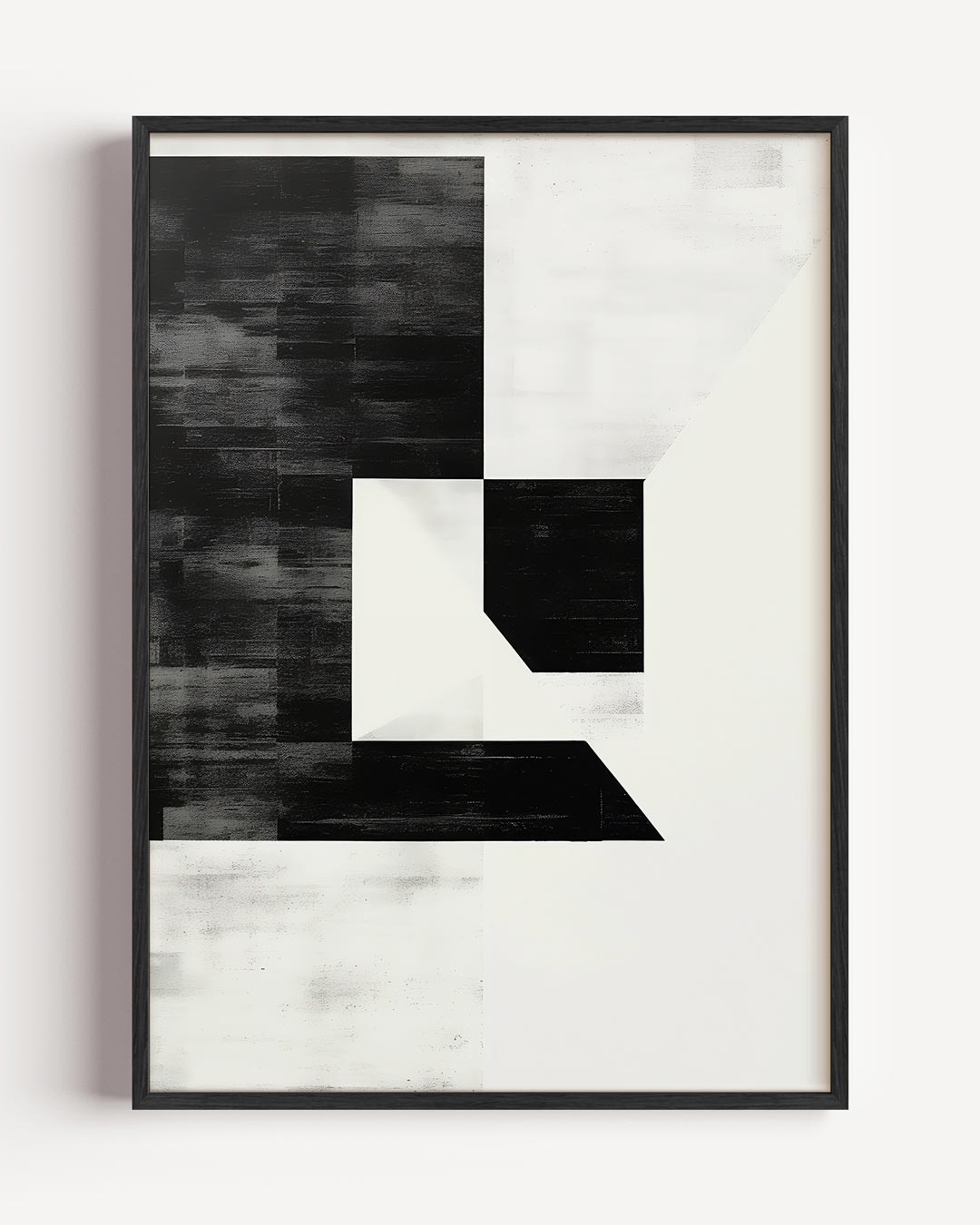 Moderne Geometrische Kunstposter – abstracte portret poster als wanddecoratie