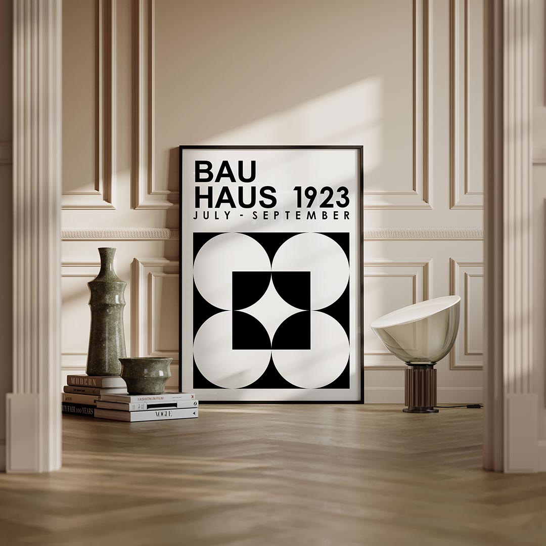 – moderne Bauhaus wandkunst als poster