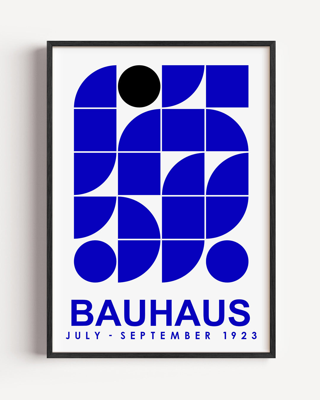 Vormen en vlakken – staande Bauhaus poster als wanddecoratie