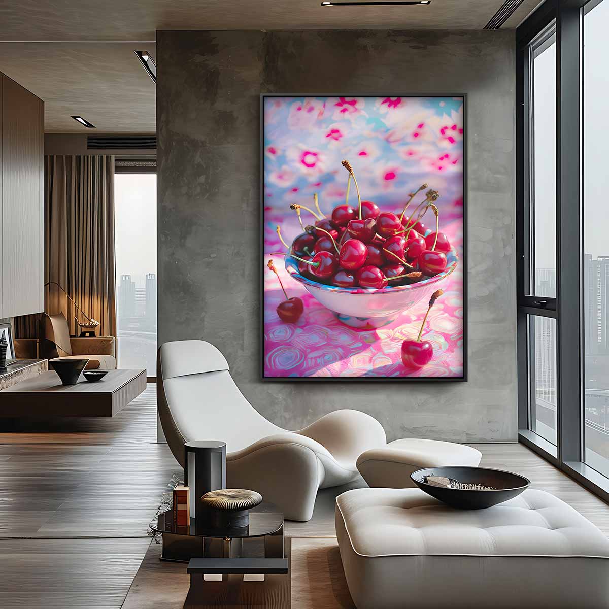 Zomers Kersenfeest – plexiglas kunstwerk als wanddecoratie