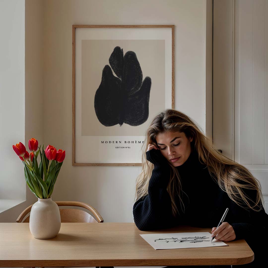Modern Bohemian Kunstposter – staande muurposter met boheme uitstraling
