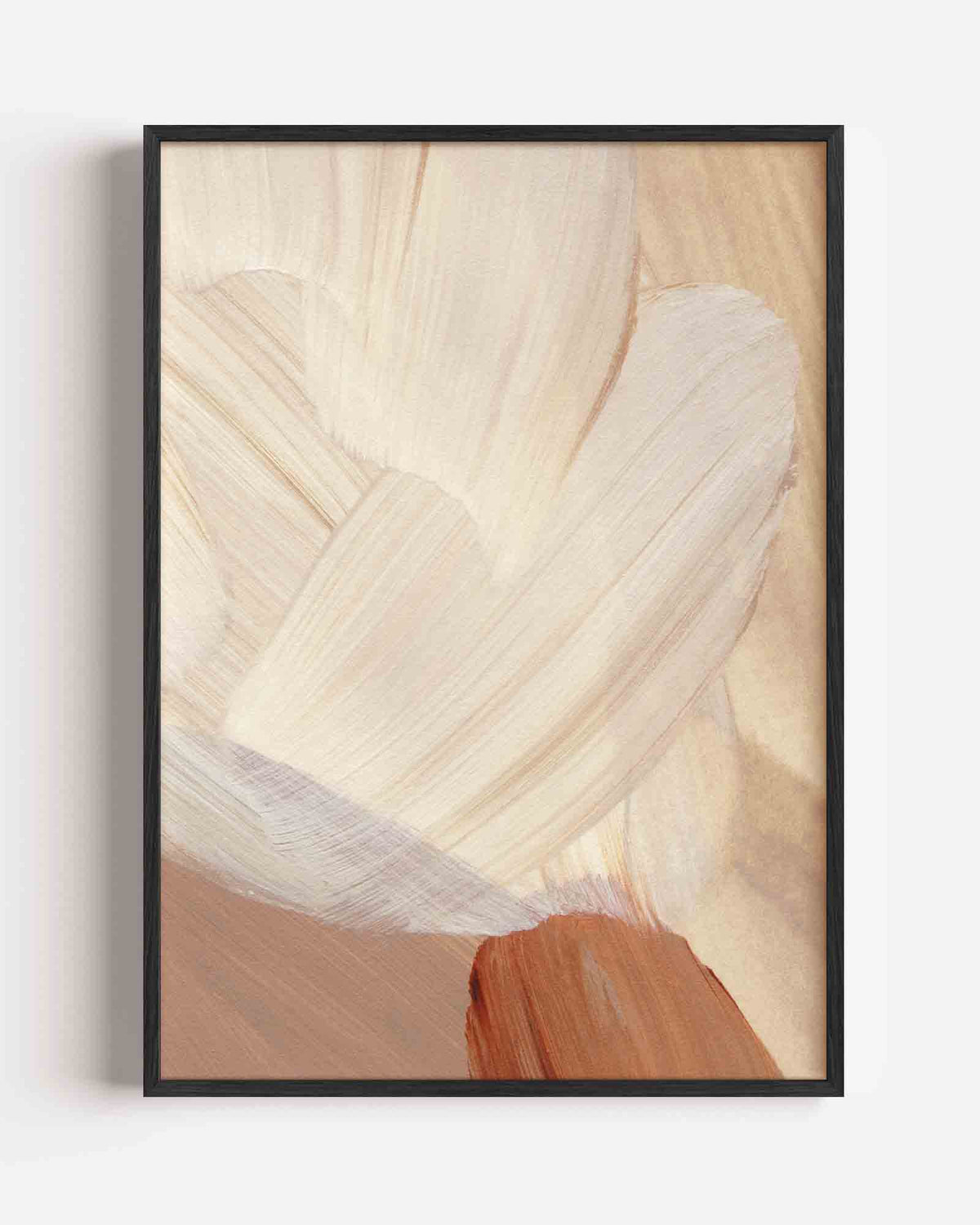 Abstracte penseelstreken – schilderkunst portret poster als wanddecoratie