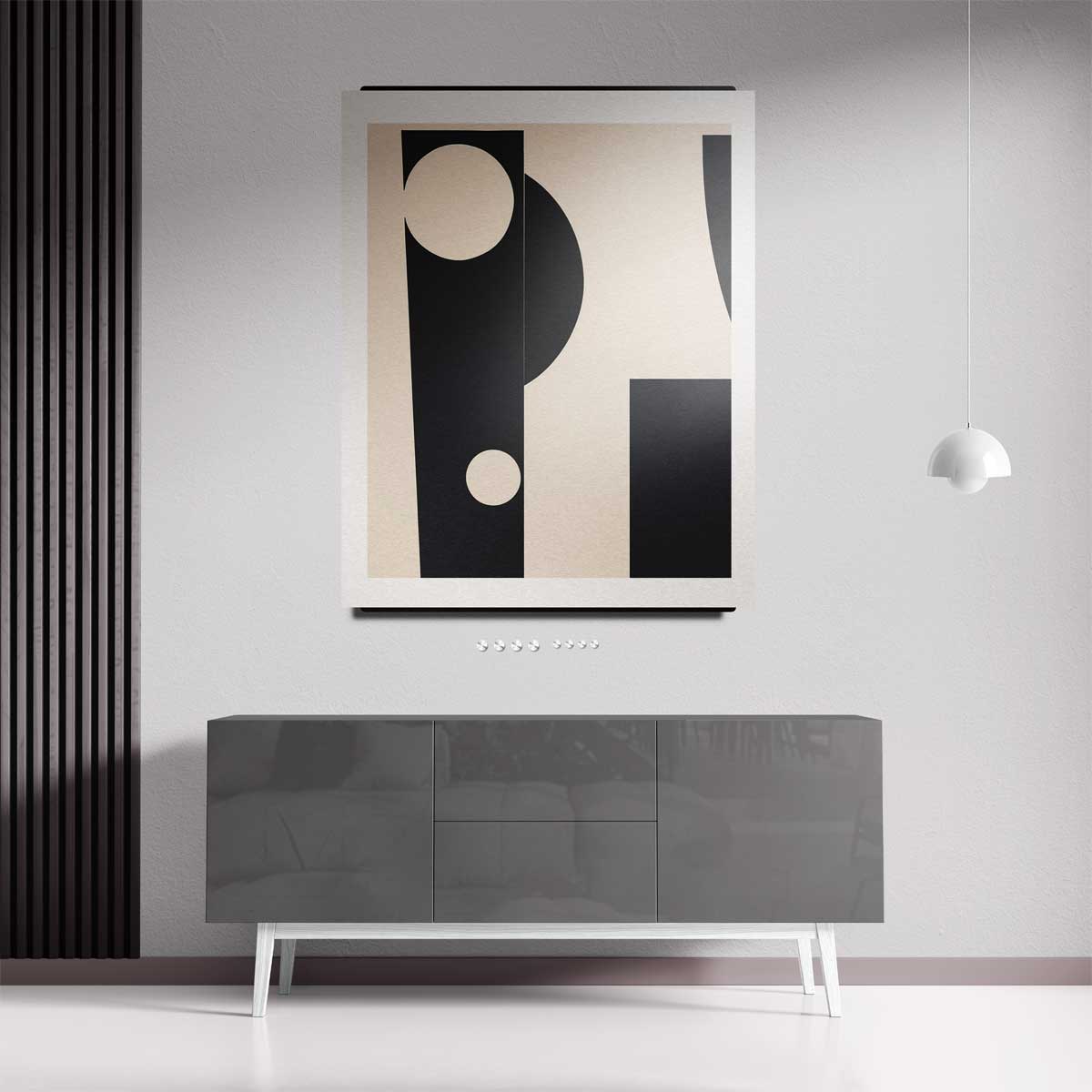 Stijlvolle Geometrie Poster – staand kunstwerk voor modern interieur