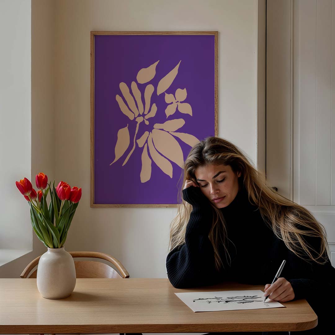 Stijlvolle Bloemenpracht – bloemen poster in staand formaat