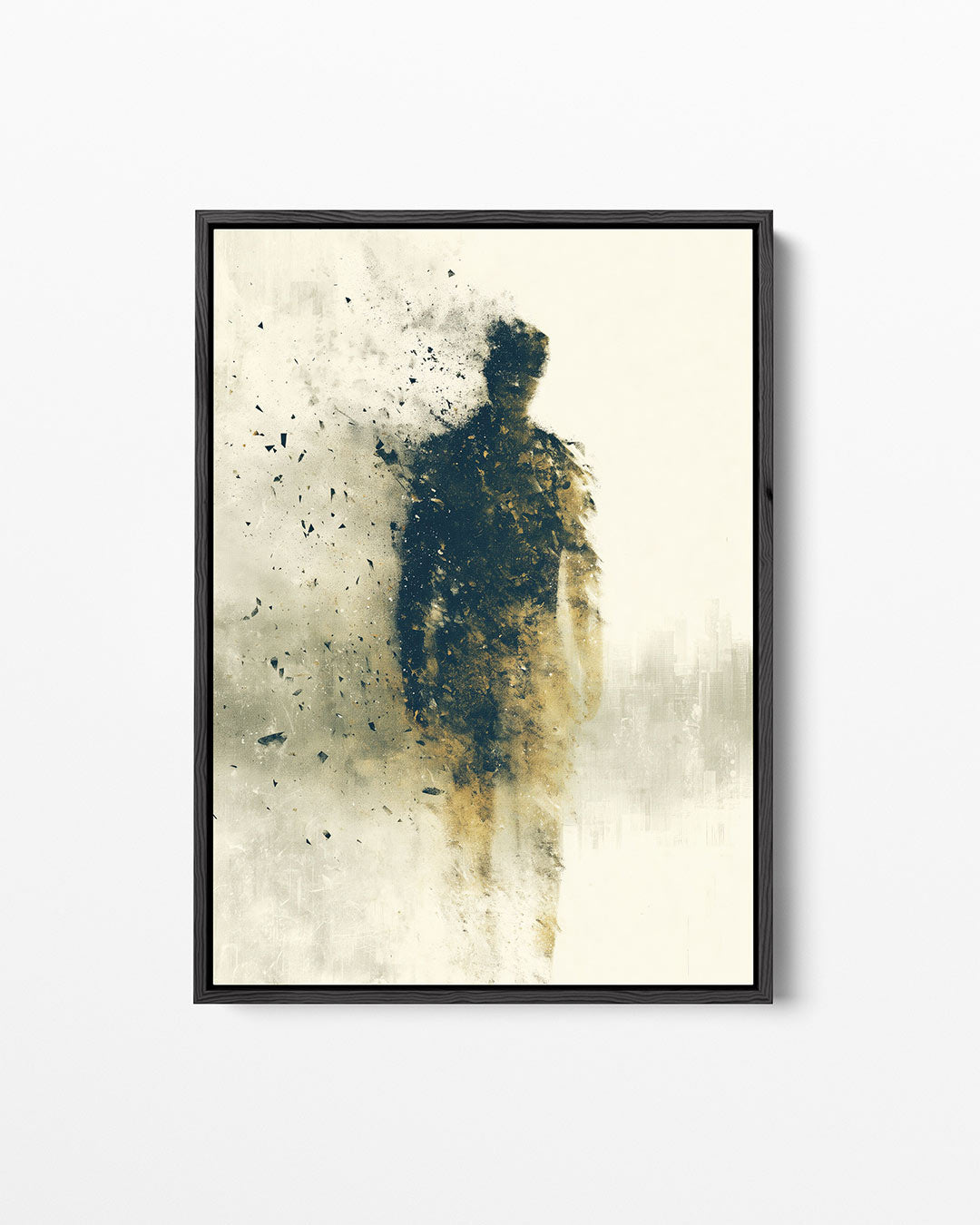 Vervagende silhouet – staand wanddecoratie kunstwerk