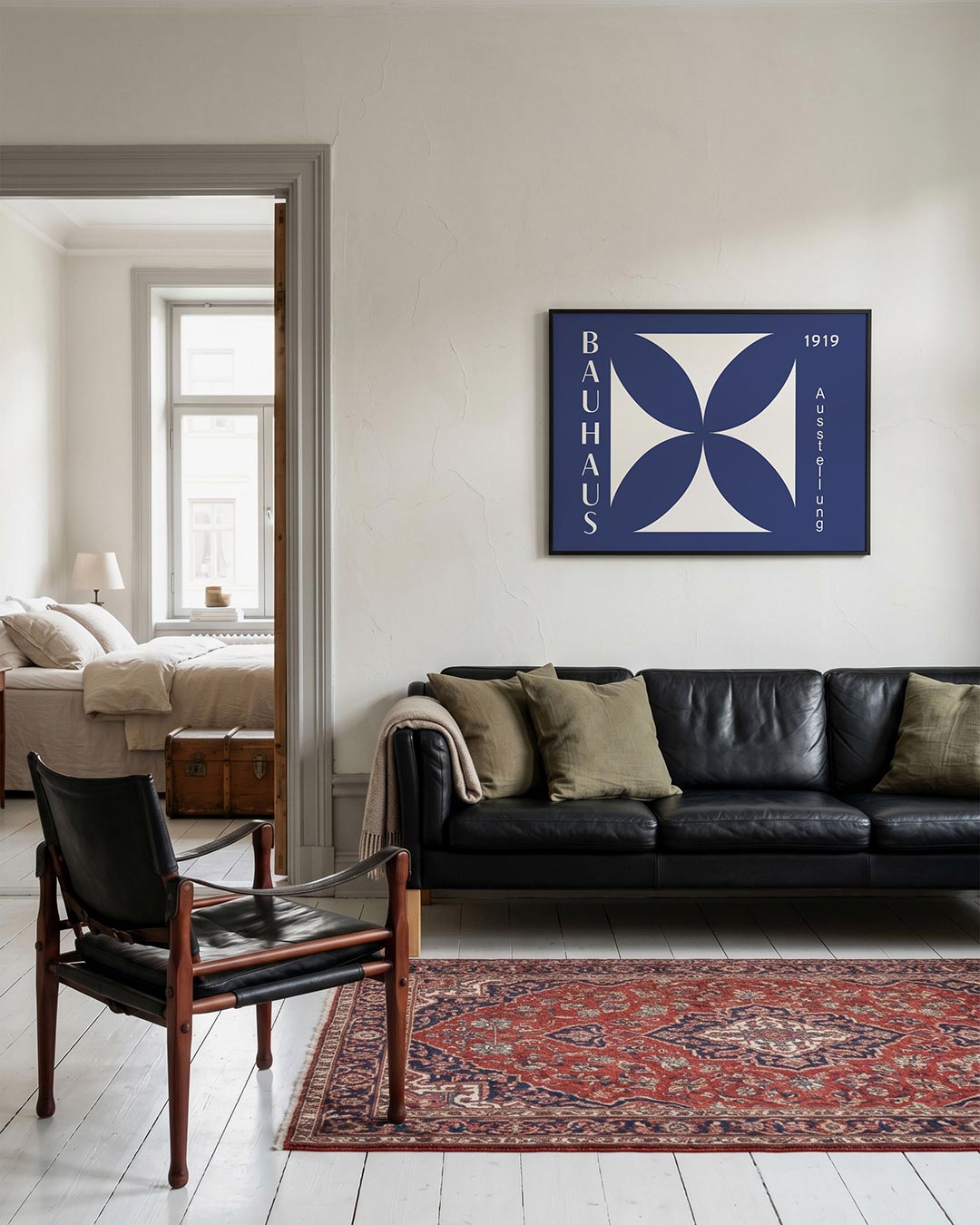 Vorm en balans – geometrische Bauhaus poster in liggend formaat