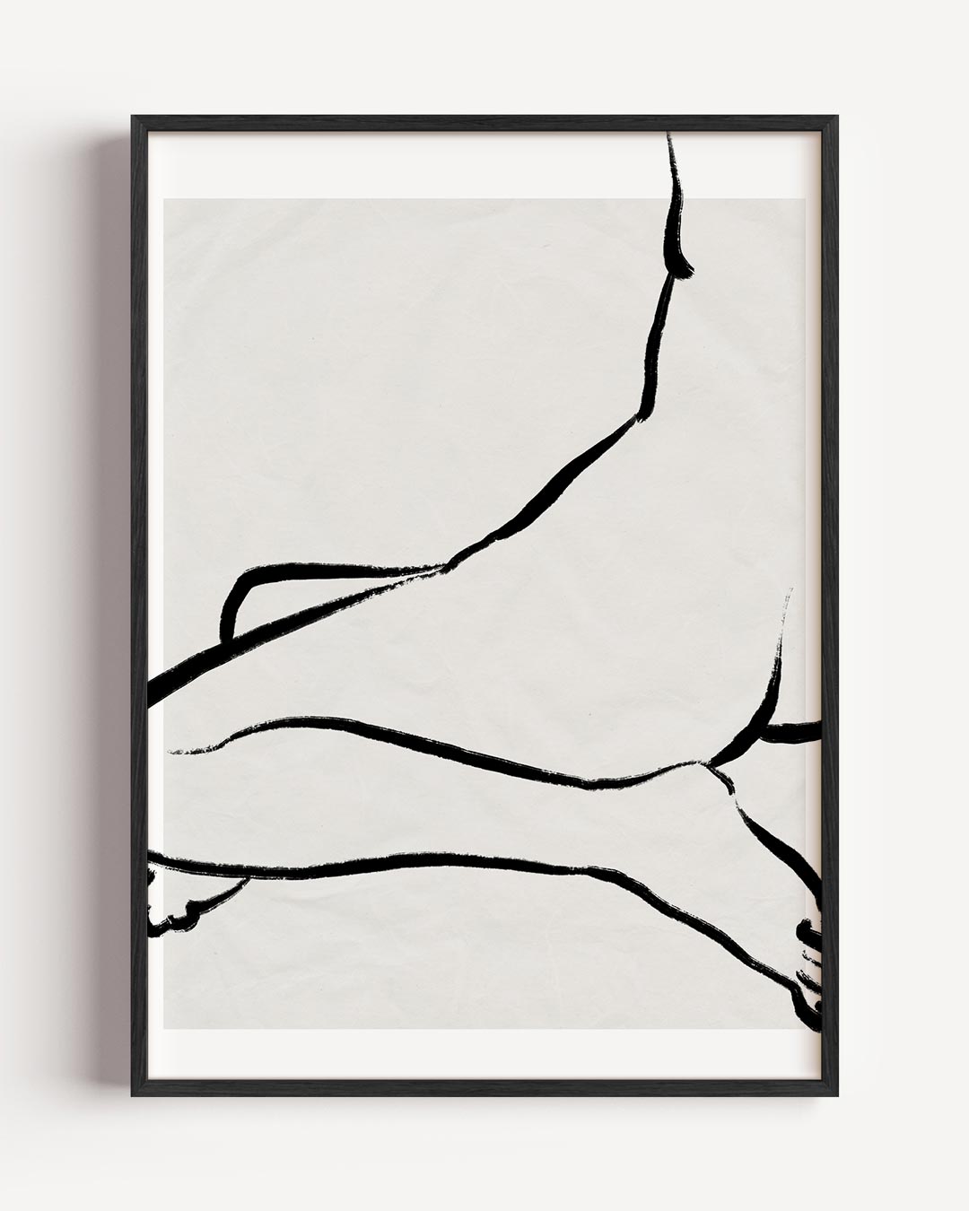 Tijdloze Elegantie Lijntekening – lijntekening portret poster als wanddecoratie