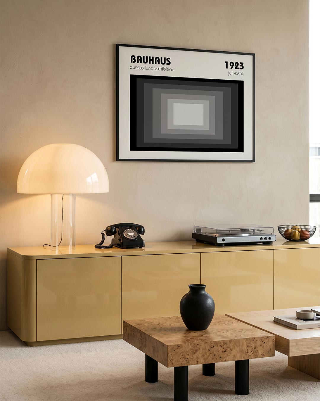 Vorm en balans – moderne Bauhaus wandkunst als poster