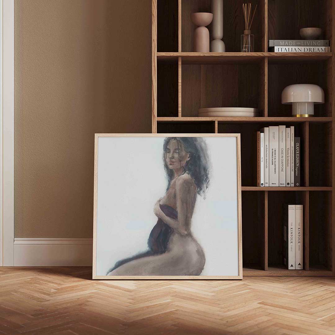 Vrouwelijke figuur – portret poster in vierkant formaat