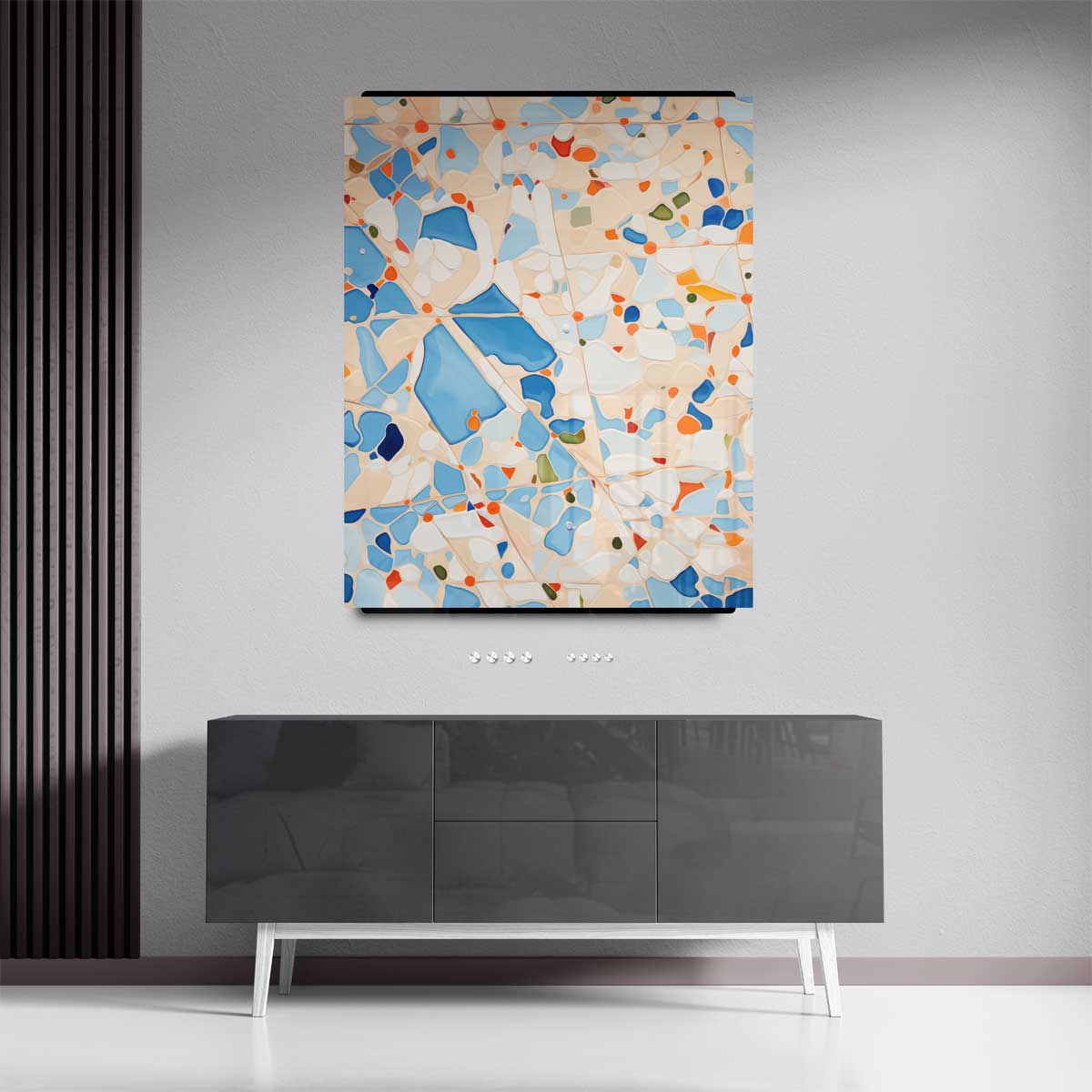 Vrolijk Abstract Patroon – canvas kunstwerk als wanddecoratie
