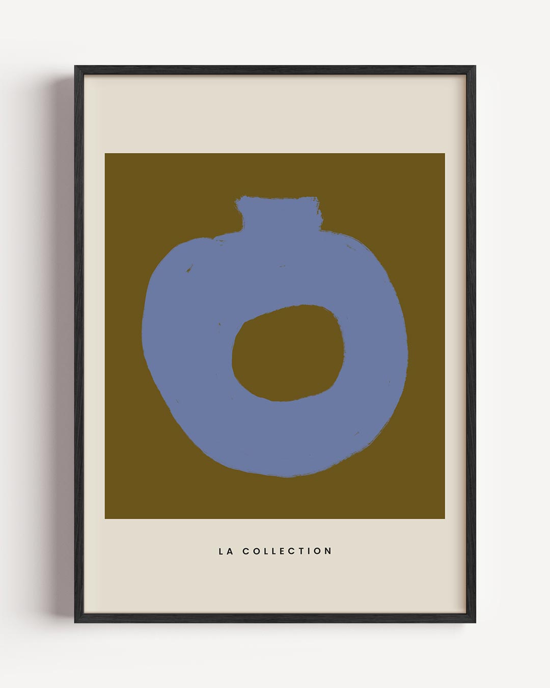 Moderne Abstractie Vaas – boheme portret poster als wanddecoratie