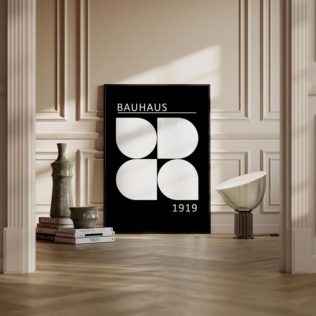 – moderne Bauhaus wandkunst als poster