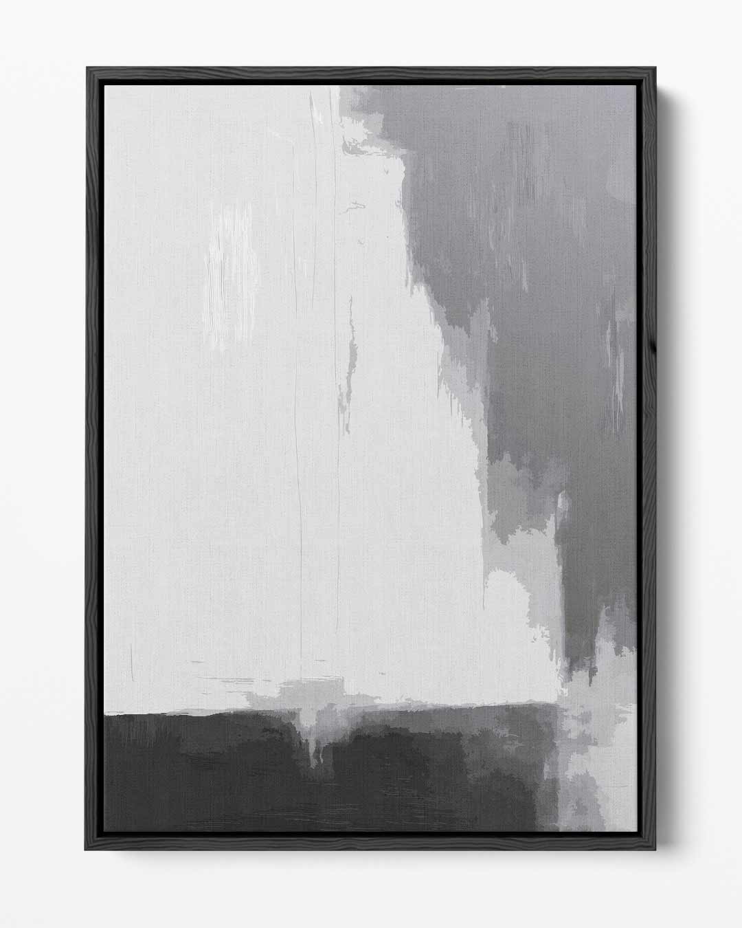 Stijlvolle Grijstinten Abstractie – portret kunstwerk als wanddecoratie