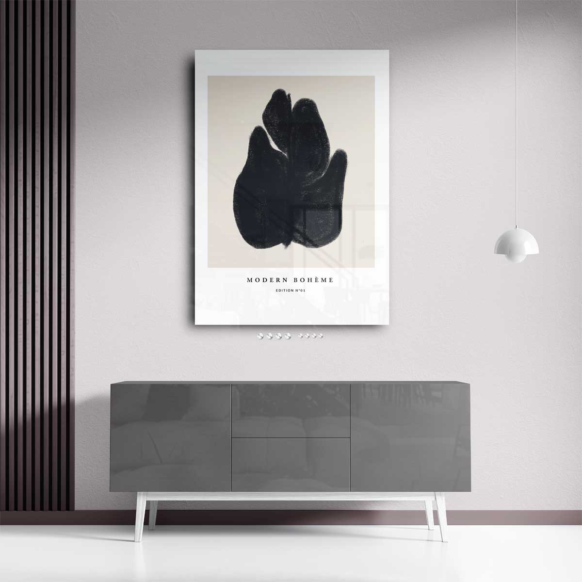 Modern Boho Abstractie – staand kunstwerk voor modern interieur