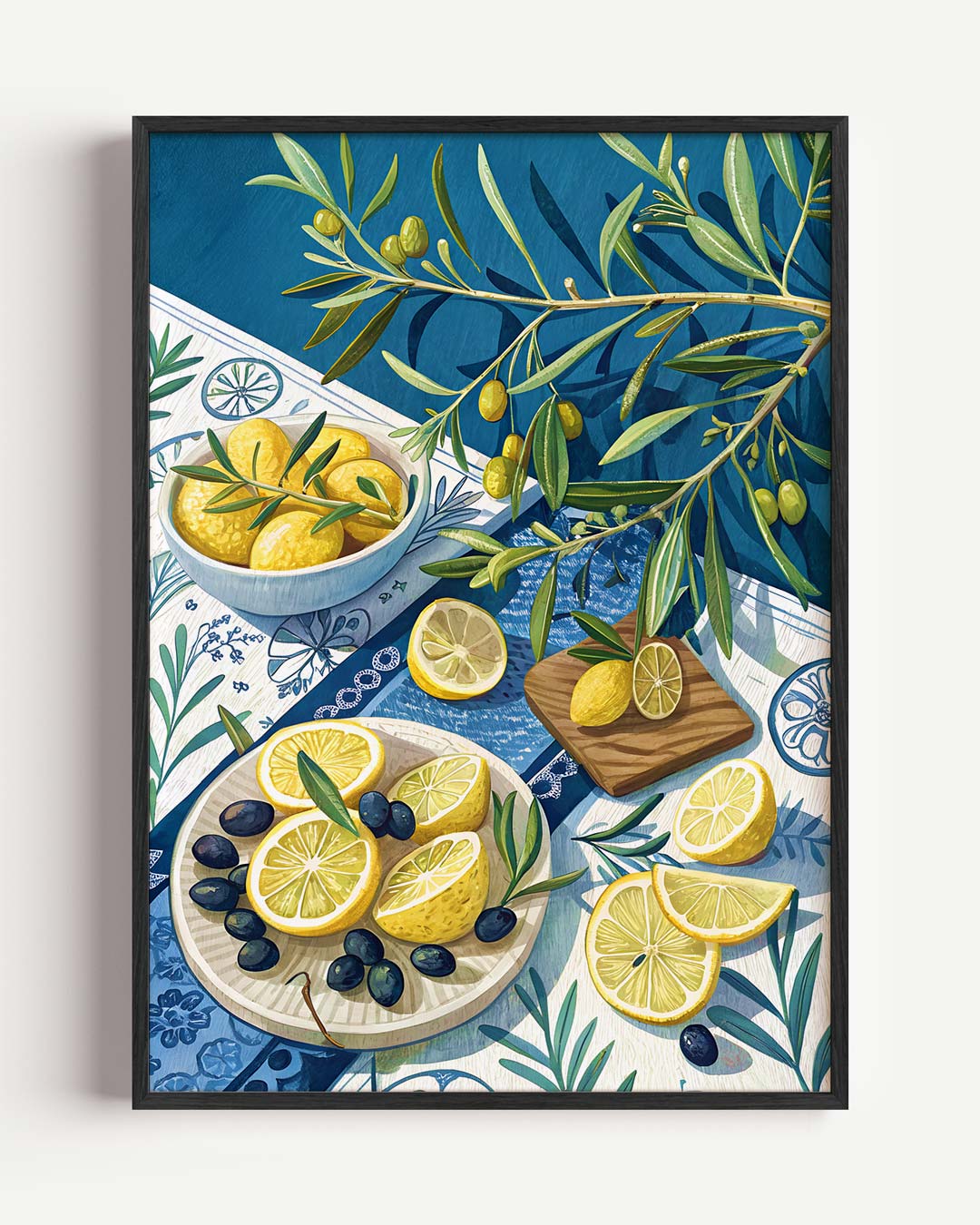 Mediterraans Tafereel Wanddecoratie – keuken portret poster als wanddecoratie