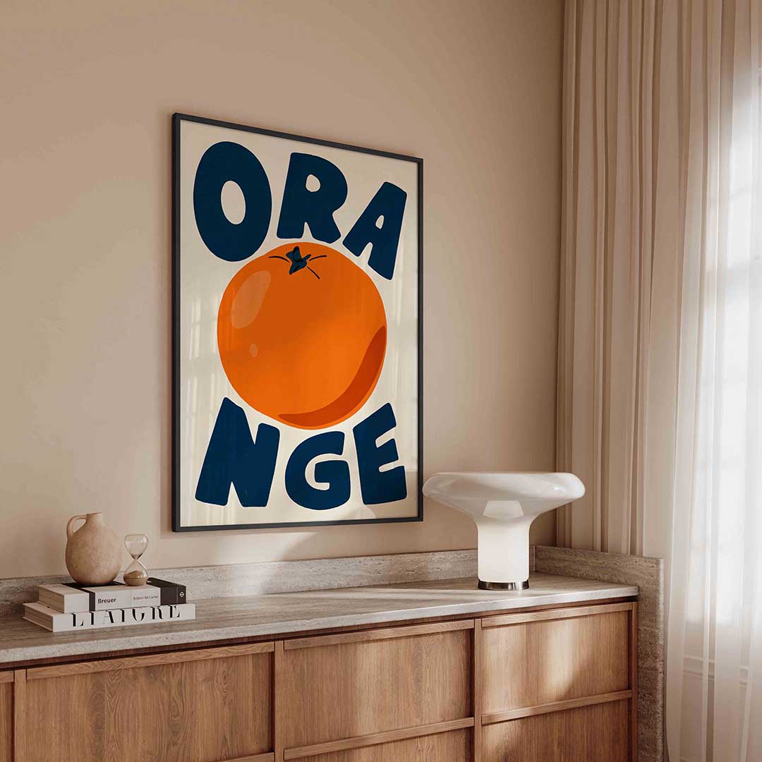 Orange fruit – urban poster in staand formaat