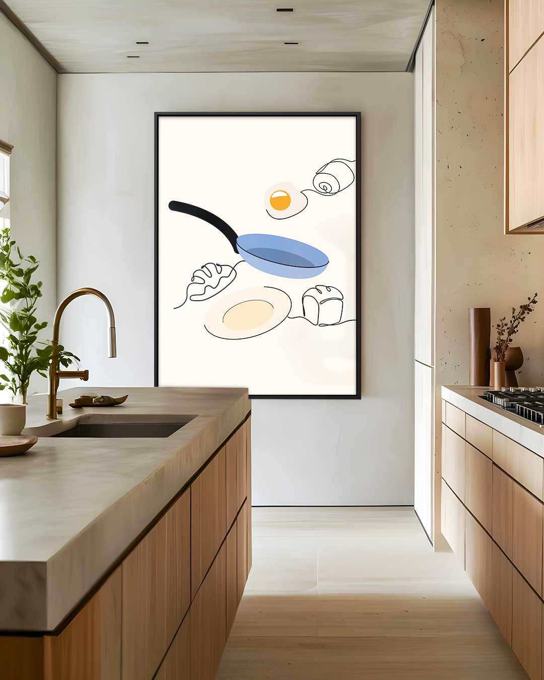 Ontbijt Ochtendglorie – staand kunstwerk voor modern interieur