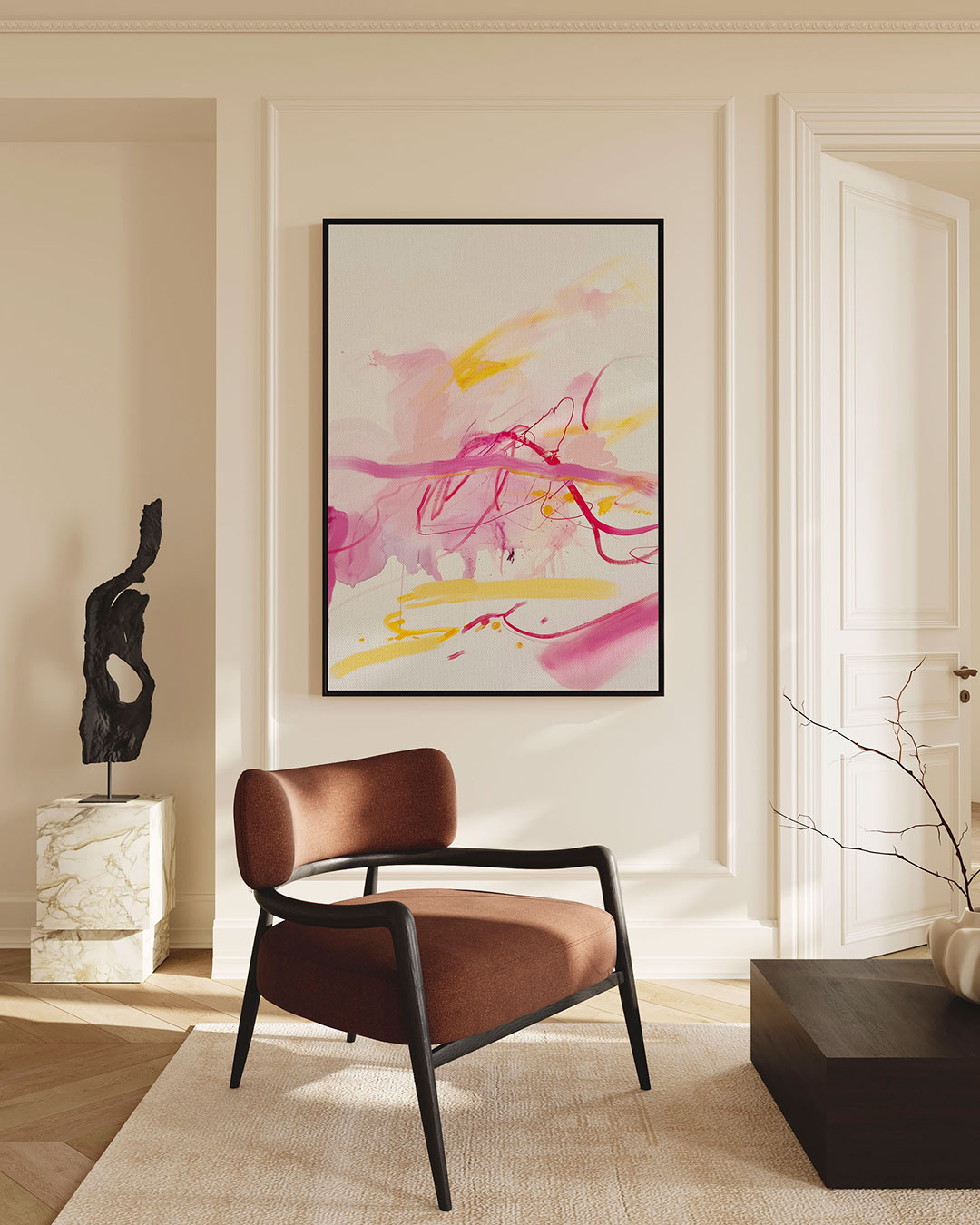 Kleurenexplosie – staand wanddecoratie kunstwerk