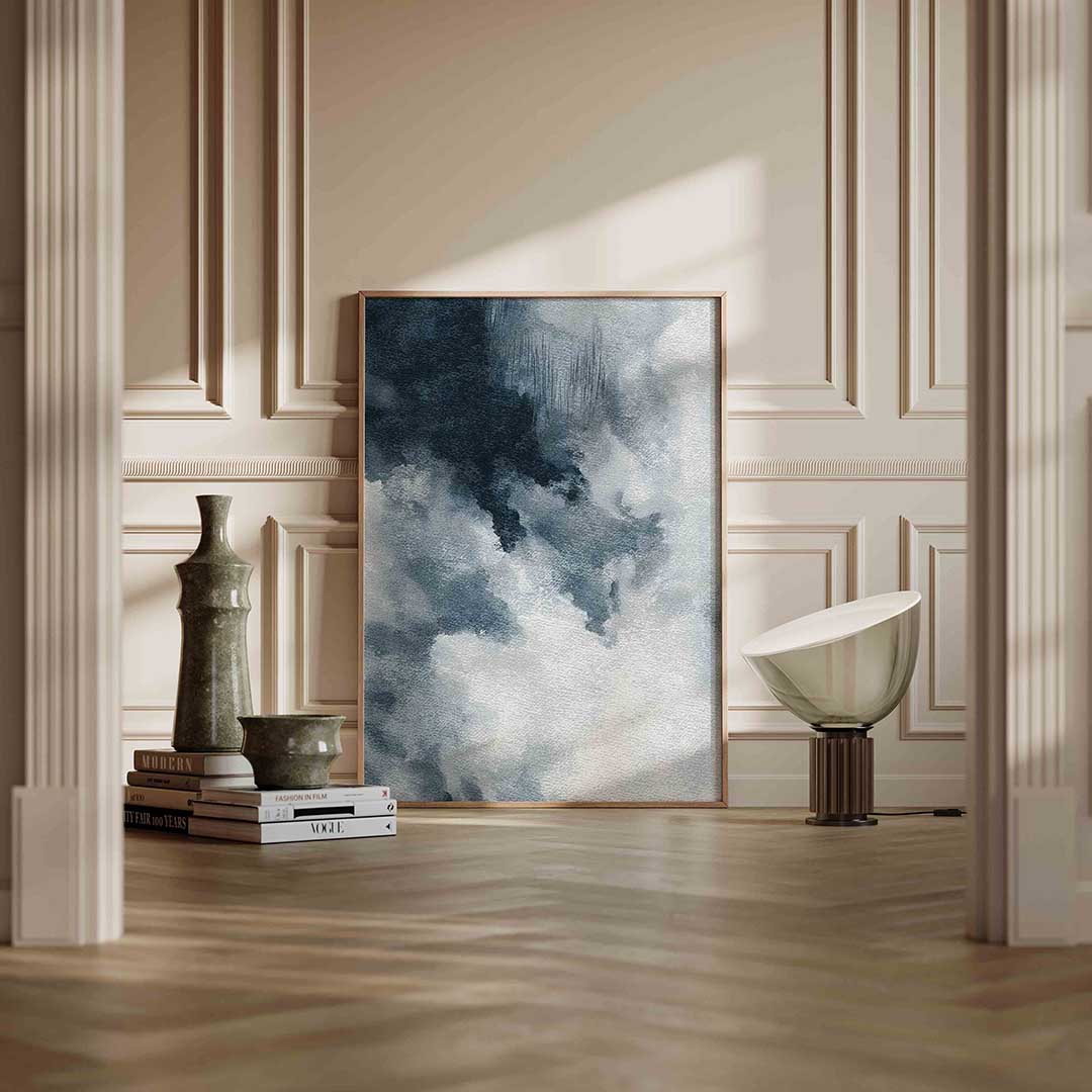 Abstracte wolken – staande abstracte wanddecoratie van WallArtistic