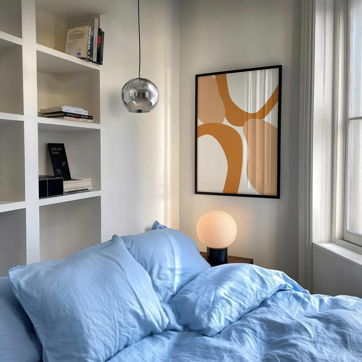Organische Abstracte Kunstposter – abstracte poster als moderne staande wanddecoratie