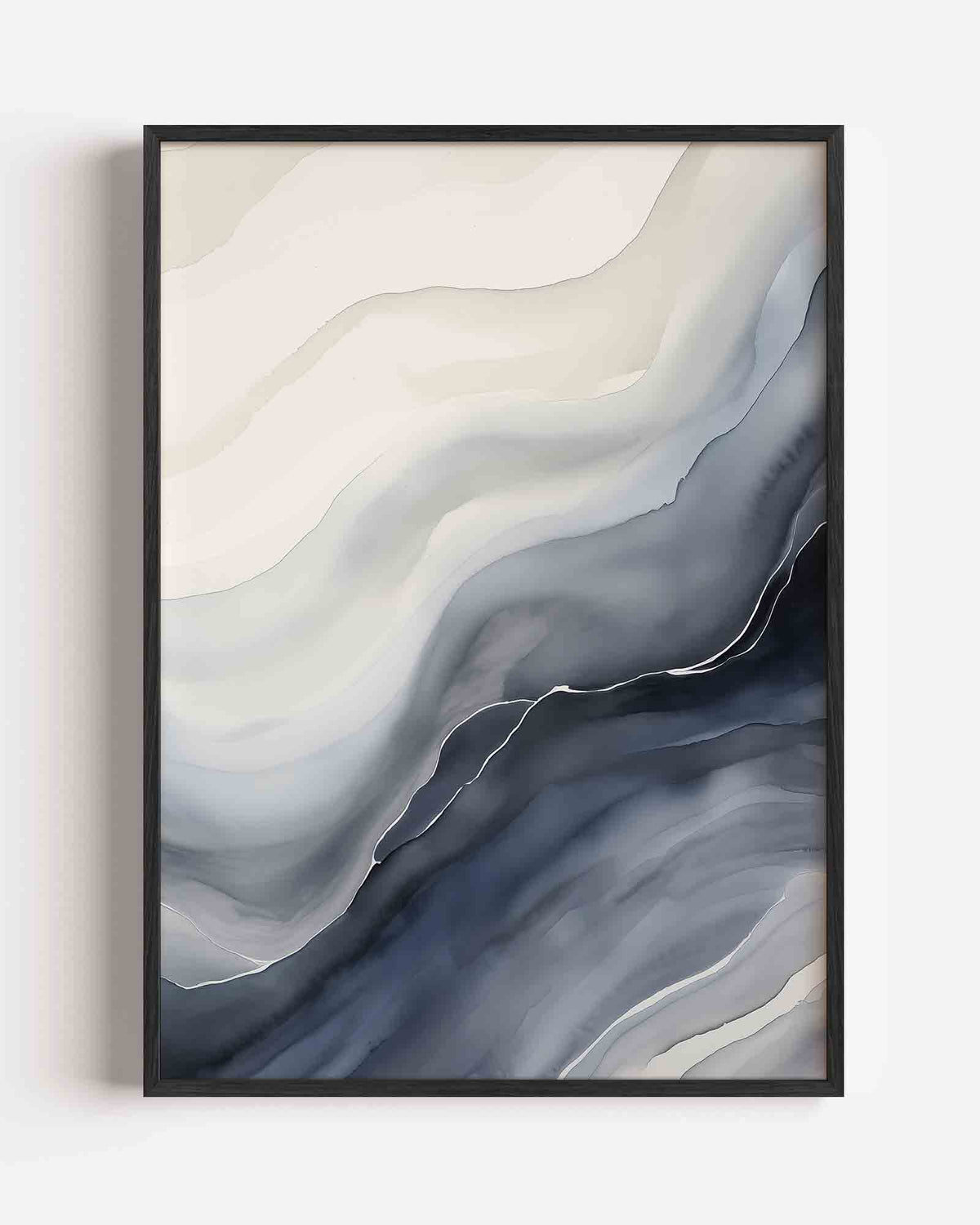 Golvende lijnen – natuur portret poster als wanddecoratie