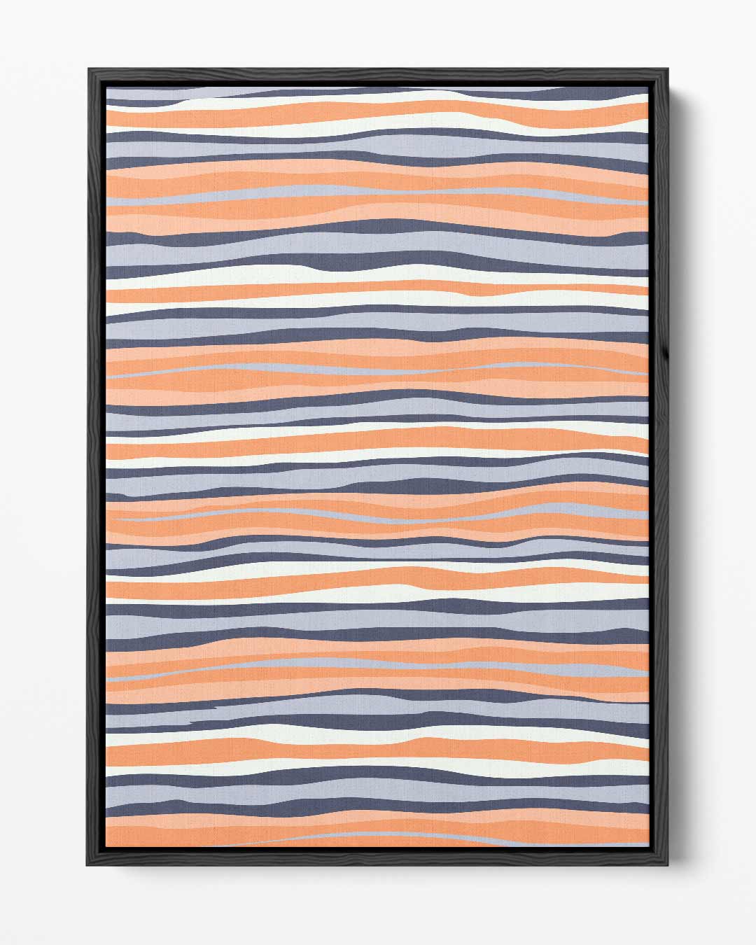 Golvende Stripes – portret kunstwerk als wanddecoratie