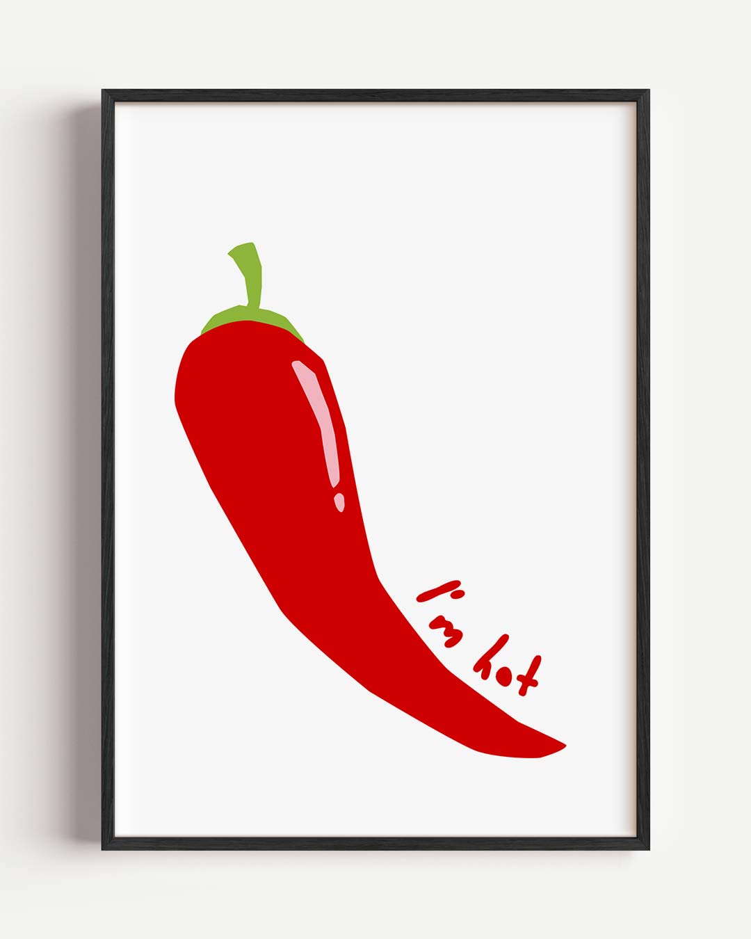 Spicy Red Chili – keuken portret poster als wanddecoratie