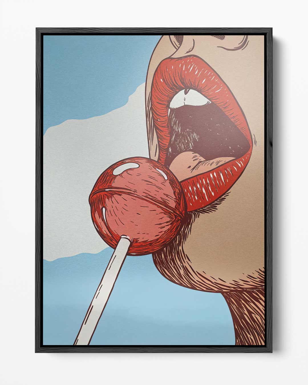 Zoete Verleiding – portret kunstwerk als wanddecoratie