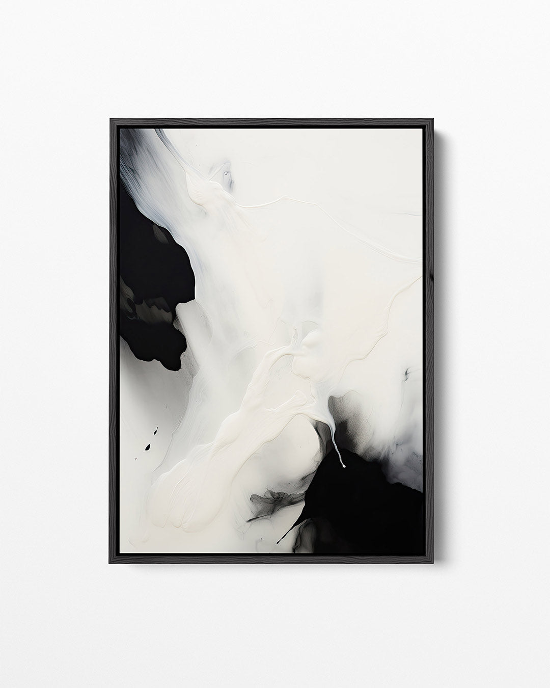 Vloeiende contrasten – staand wanddecoratie kunstwerk