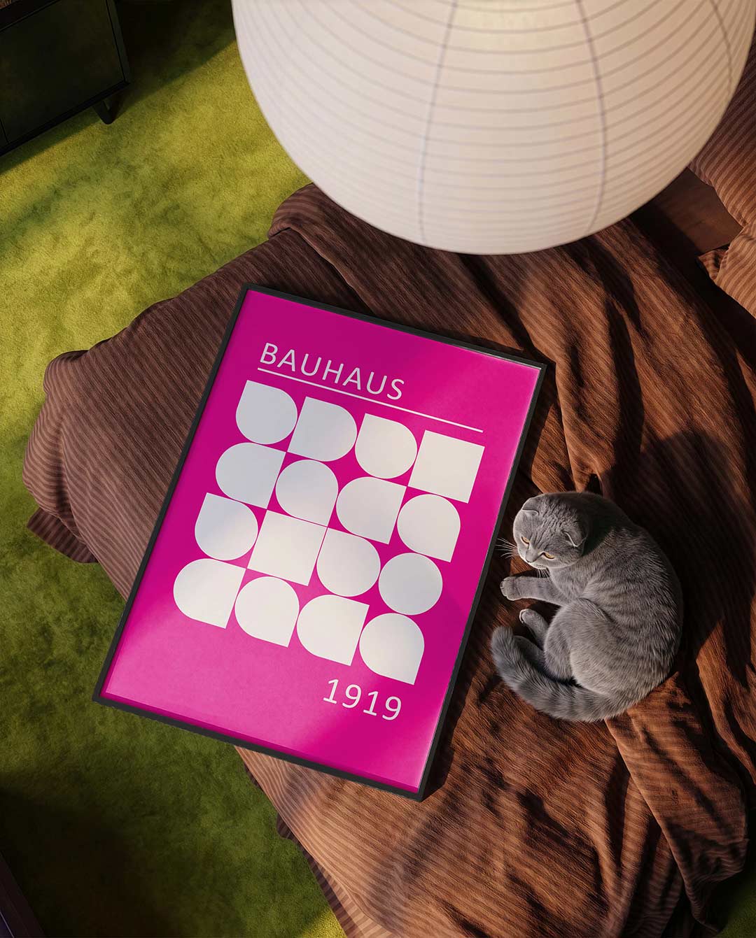 – moderne Bauhaus wandkunst als poster