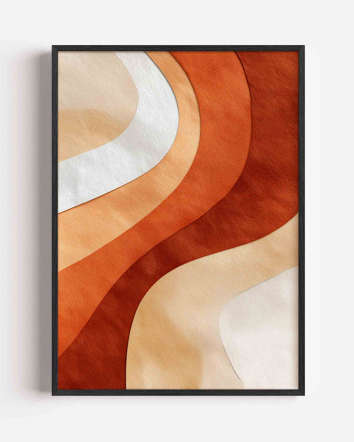 Golvende vormen – abstracte portret poster als wanddecoratie